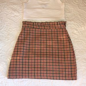 Fall Plaid Mini Skirt